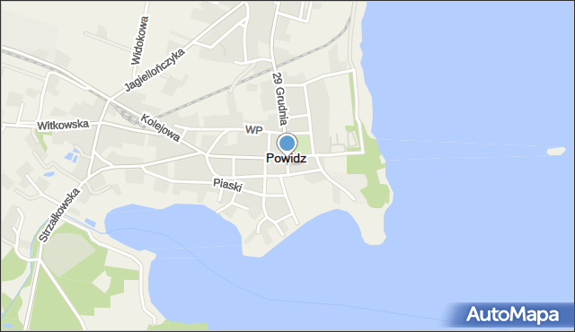Powidz powiat słupecki, Dorszewskiego Kazimierza, ks. inf., mapa Powidz powiat słupecki