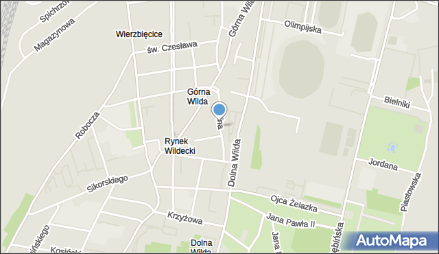 Poznań, Dolina, mapa Poznania