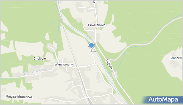 Rajcza, Do Mostu, mapa Rajcza