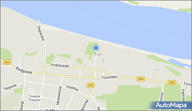 Solec Kujawski, Do Wisły, mapa Solec Kujawski