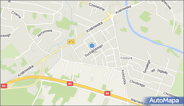 Tarnów, Dobrowolskiego Piotra, mapa Tarnów
