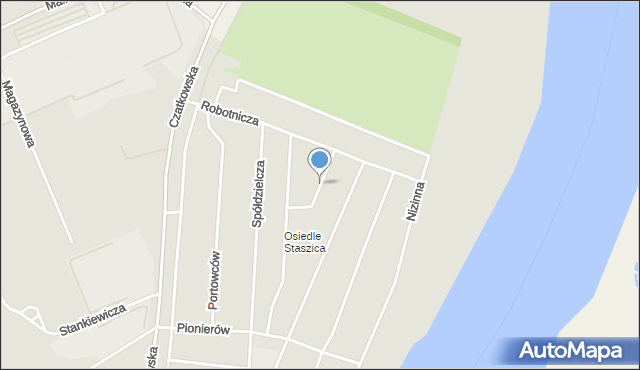 Tczew, Dokerów, mapa Tczew