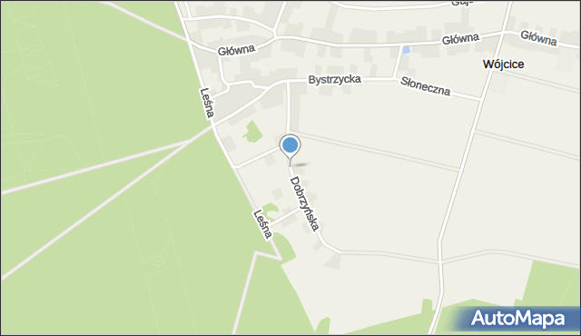 Wójcice gmina Jelcz-Laskowice, Dobrzyńska, mapa Wójcice gmina Jelcz-Laskowice