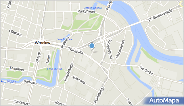 Wrocław, Dobrzyńska, mapa Wrocławia