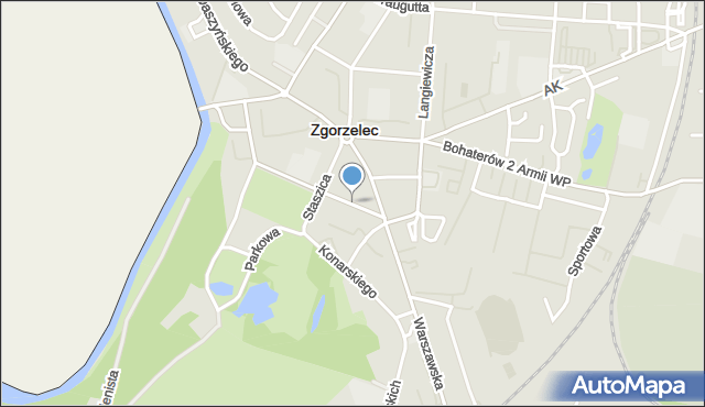 Zgorzelec, Domańskiego Bolesława, mapa Zgorzelec