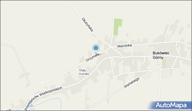 Bukówiec Górny, Drzymały Michała, mapa Bukówiec Górny