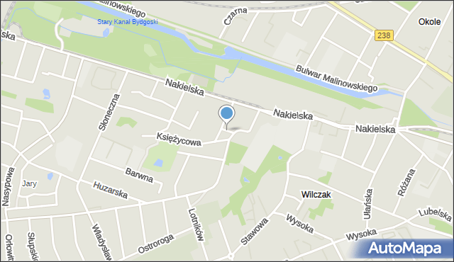 Bydgoszcz, Drobna, mapa Bydgoszczy