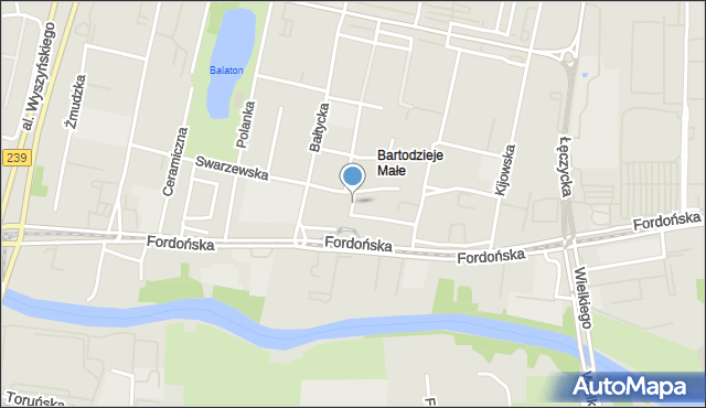 Bydgoszcz, Drawska, mapa Bydgoszczy