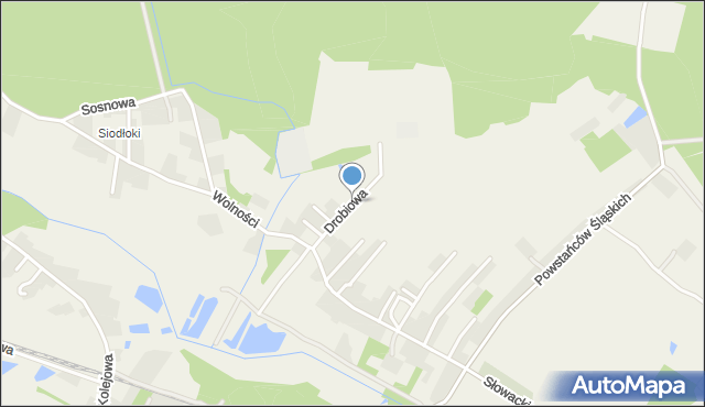 Czarków gmina Pszczyna, Drobiowa, mapa Czarków gmina Pszczyna