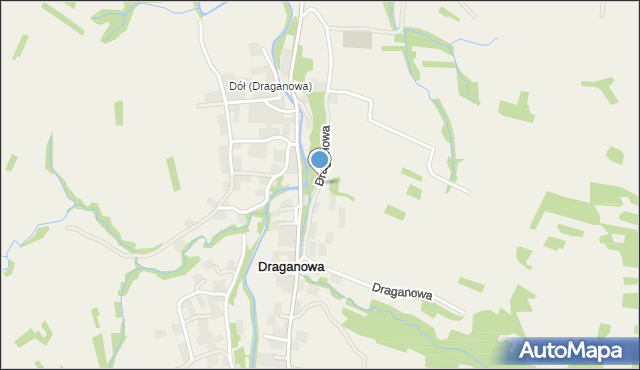 Draganowa, Draganowa, mapa Draganowa