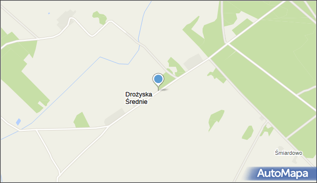 Drożyska Średnie, Drożyska Średnie, mapa Drożyska Średnie