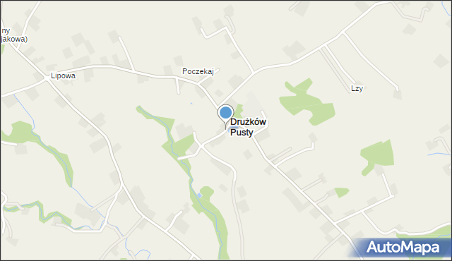 Drużków Pusty, Drużków Pusty, mapa Drużków Pusty