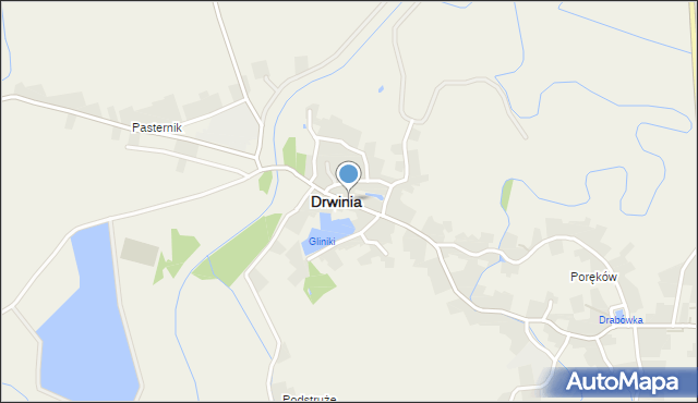 Drwinia powiat bocheński, Drwinia, mapa Drwinia powiat bocheński