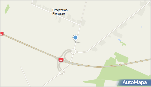 Drzęczewo Pierwsze, Drzęczewo Pierwsze, mapa Drzęczewo Pierwsze