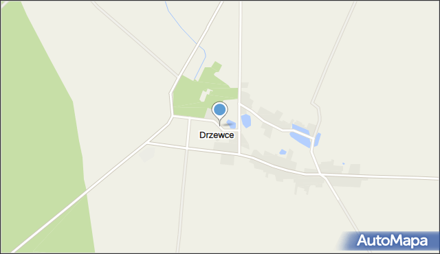 Drzewce gmina Poniec, Drzewce, mapa Drzewce gmina Poniec