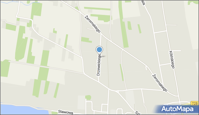 Drzewica powiat opoczyński, Drzewickiego Macieja, Prymasa, mapa Drzewica powiat opoczyński