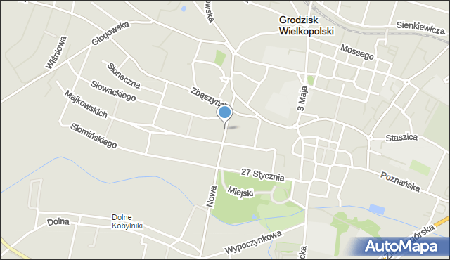 Grodzisk Wielkopolski, Drzymały, mapa Grodzisk Wielkopolski