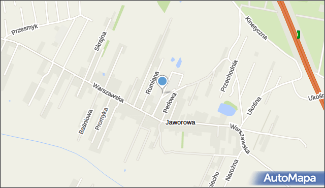 Jaworowa, Drukarska, mapa Jaworowa