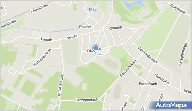 Kielce, Drogosza Leszka, mapa Kielc