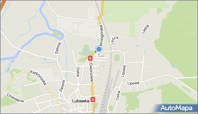 Lubawka, Drzymały, mapa Lubawka