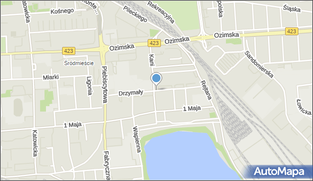 Opole, Drzymały Wojciecha, mapa Opola