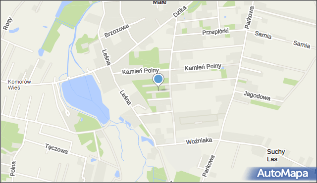 Pęcice Małe, Drozdów, mapa Pęcice Małe