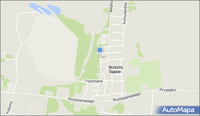 Piekary Śląskie, Drzymały Michała, mapa Piekary Śląskie