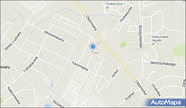 Poznań, Drwęskiego Jarogniewa, mapa Poznania