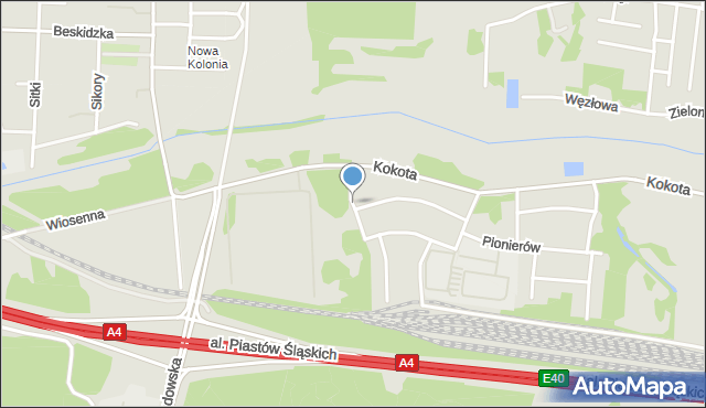 Ruda Śląska, Drzymały Wojciecha, mapa Rudy Śląskiej