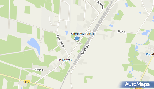 Siemiatycze-Stacja, Drohiczyńska, mapa Siemiatycze-Stacja