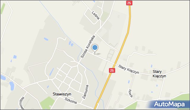 Stawiszyn powiat kaliski, Droga Petrycka, mapa Stawiszyn powiat kaliski