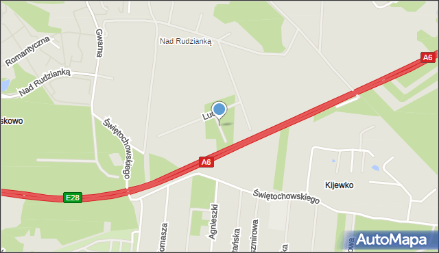 Szczecin, Drobiazg, mapa Szczecina