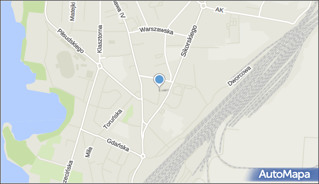 Szczecinek, Drahimska, mapa Szczecinek