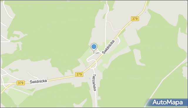 Wałbrzych, Drzymały Wojciecha, mapa Wałbrzycha