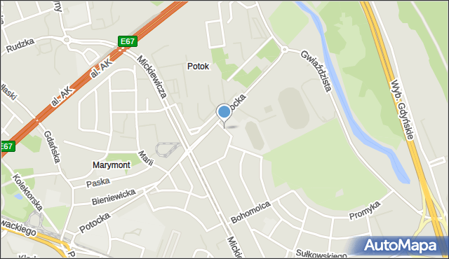 Warszawa, Drohicka, mapa Warszawy