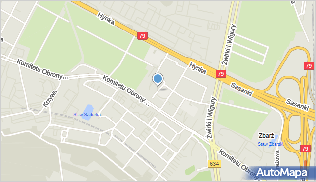 Warszawa, Drzewieckiego Stefana, mapa Warszawy