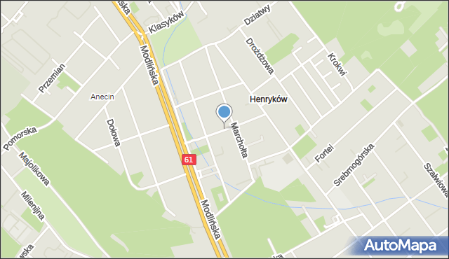 Warszawa, Drogowa, mapa Warszawy