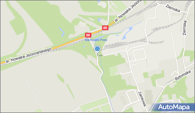 Zabrze, Drzymały Wojciecha, mapa Zabrza