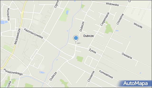 Bielsk Podlaski, Dubicze, mapa Bielsk Podlaski