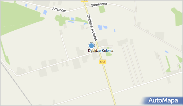 Dubidze-Kolonia, Dubidze-Kolonia, mapa Dubidze-Kolonia