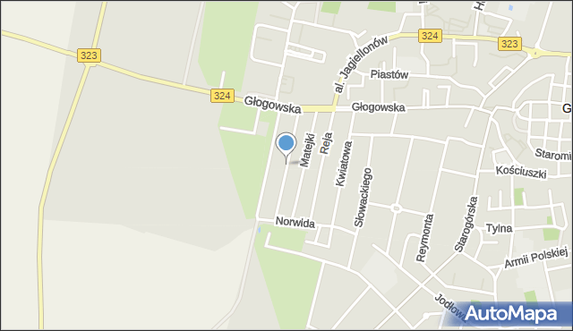 Góra, Dunikowskiego Ksawerego, mapa Góra