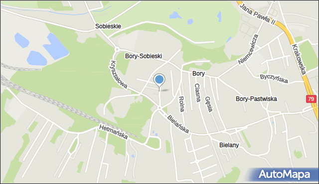 Jaworzno, Dubois Stanisława, mapa Jaworzno