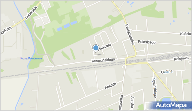 Międzyrzec Podlaski, Dunikowskiego Ksawerego, mapa Międzyrzec Podlaski