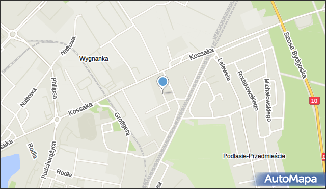 Piła, Dunikowskiego Ksawerego, mapa Piły