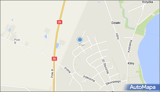 Ślesin powiat koniński, Dunikowskiego Ksawerego, mapa Ślesin powiat koniński