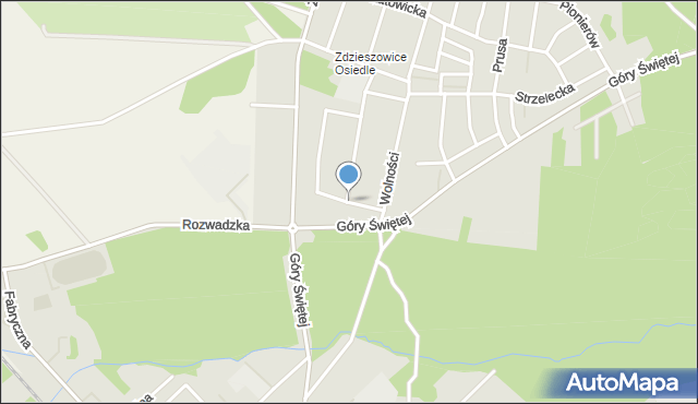 Zdzieszowice, Dunikowskiego Ksawerego, mapa Zdzieszowice
