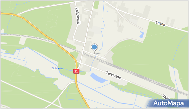 Bąków gmina Kluczbork, Dworcowa, mapa Bąków gmina Kluczbork