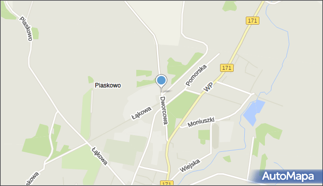 Barwice, Dworcowa, mapa Barwice