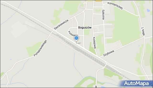 Boguszów-Gorce, Dworcowa, mapa Boguszów-Gorce