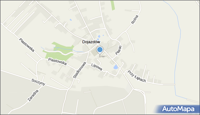 Dojazdów, Dworska, mapa Dojazdów